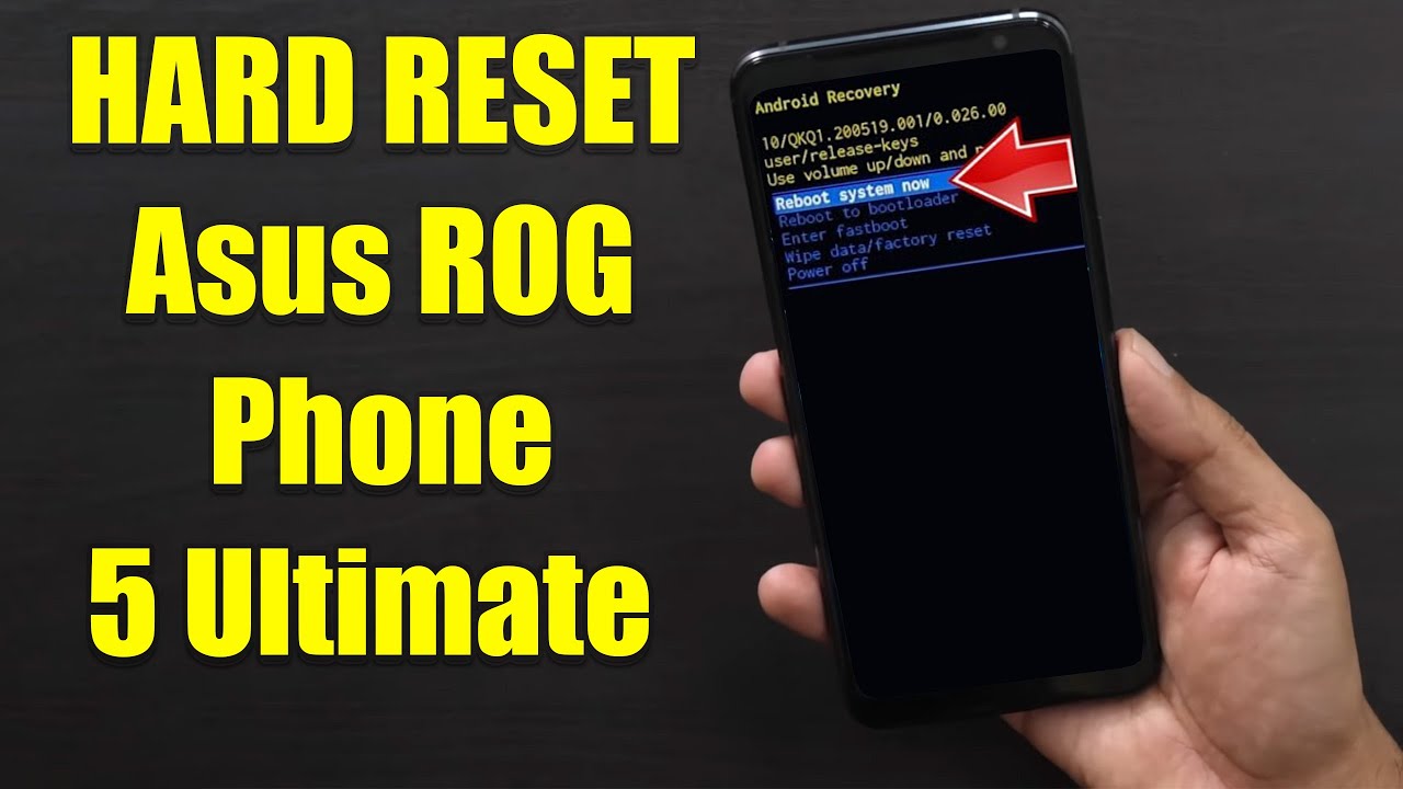 Hard Reset Asus ROG Phone 5 Ultimate | Factory Reset Remove Pattern ...