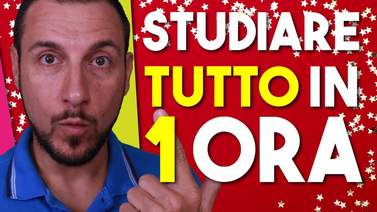 Come Studiare 20 Pagine In Un Ora TUTTO in UNA: Come Studiare Tante Pagine in un'Ora Sola al Giorno - YouTube
