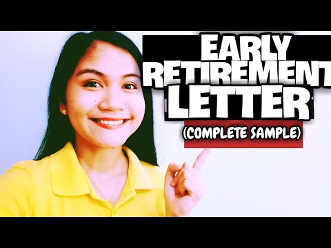 PAANO GUMAWA NG EARLY RETIREMENT LETTER? | EARLY RETIREMENT LETTER SAMPLE |NAYUMI CEE 🏵️