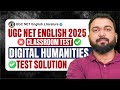 UGC NET English 2025 Test Solutions | Anglo-Saxon, British Chronology &amp; Digital Humanities