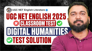 UGC NET English 2025 Test Solutions | Anglo-Saxon, British Chronology & Digital Humanities