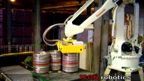 Palletizing & Depalletizing Kegs by ICON robotics
