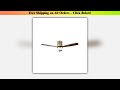NARVI Ceiling Fan with Light, 3 Wooden Blades in Oak Color, DC Motor, Remote Control, Adjustable