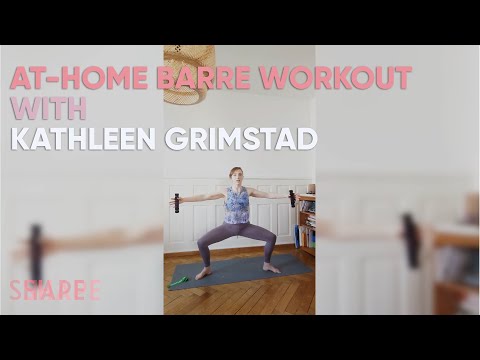 20 Minute At-Home Barre Workout with Kathleen Grimstad | At-Home Workouts | SHAPE
