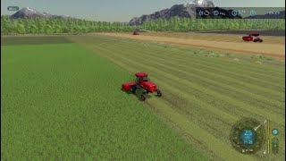 Harvest Valley: Solo: Episode #1. Swathing Hay + Wheat Harvest Nearly Complete!!! FS22 PS4.