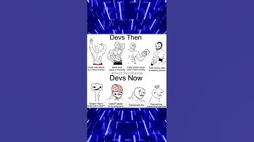 Devs then vs now #memes #funny #viral #shorts #tech #ai #coding #apple #trollface #fyp #gaming #pc