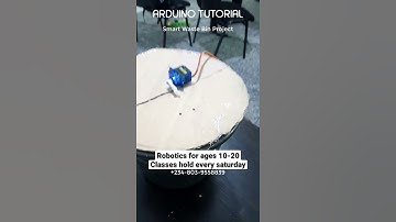 #Arduino #shorts - smart waste bin #tutorial / #robotics / #sensor projects / #servo motor
