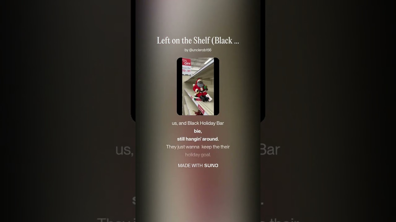 Left on the Shelf (Black Santa)