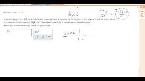 ALEKS - Simple Density Problem