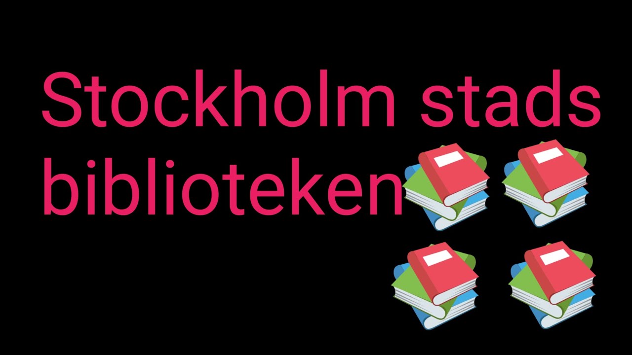 Alla bibliotek i Stockholm stad är stängda 13-16 februari på grund utav byter bibliotekssystem 