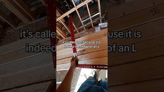 how to use an L square a.k.a a framing square #construction #carpentry #shorts #framingsquare