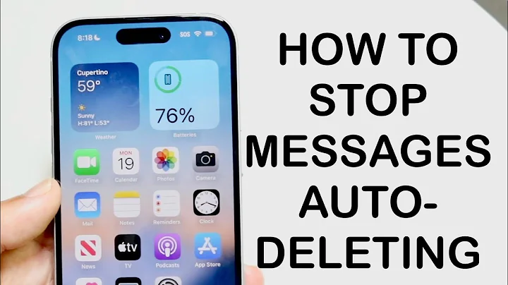 How To Stop iPhone Automatically Deleting Messages! (2024)