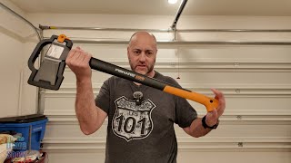 Fiskars X25 wood splitting Axe testing, can I split wood with it?