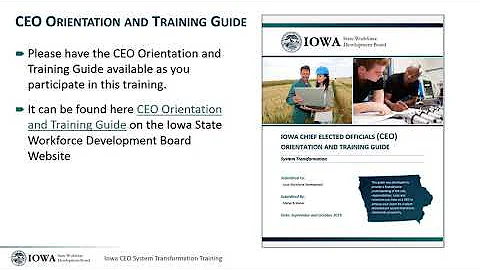 Iowa Workforce Development Board - CEO Training Module LWDB Membership