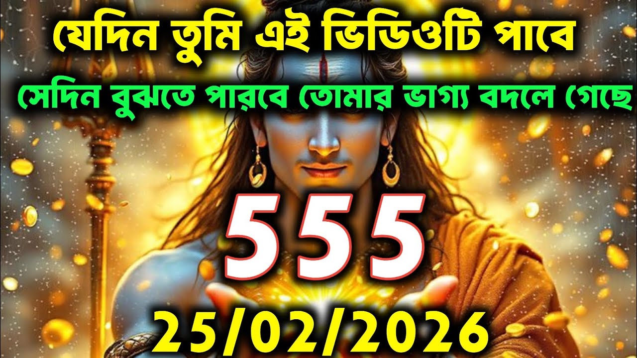 ✅🧿25 শে ফেব্রুয়ারি 2026 সালের বার্তা |Mahadev ka sandesh |Shiv sandesh | Shiv message today
