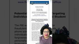 Student loan forgiveness scam alert! Report fraud to FBI IC3.gov #news #crime #technology #security