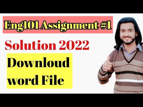 eng 001 assignment 1 solution 2022