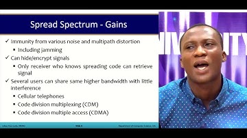 CSIT 302: Data Communication - Session 8: - Spread Spectrum