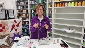 Moxie Bobbinwinder-setup,winding a bobbin,auto shutoff & adjustments of Handi Quilter bobbin winder