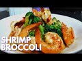 SHRIMP and BROCCOLI  in Garlic Oyster Sauce/ Quick and Easy Recipe /15 minutes meal prep