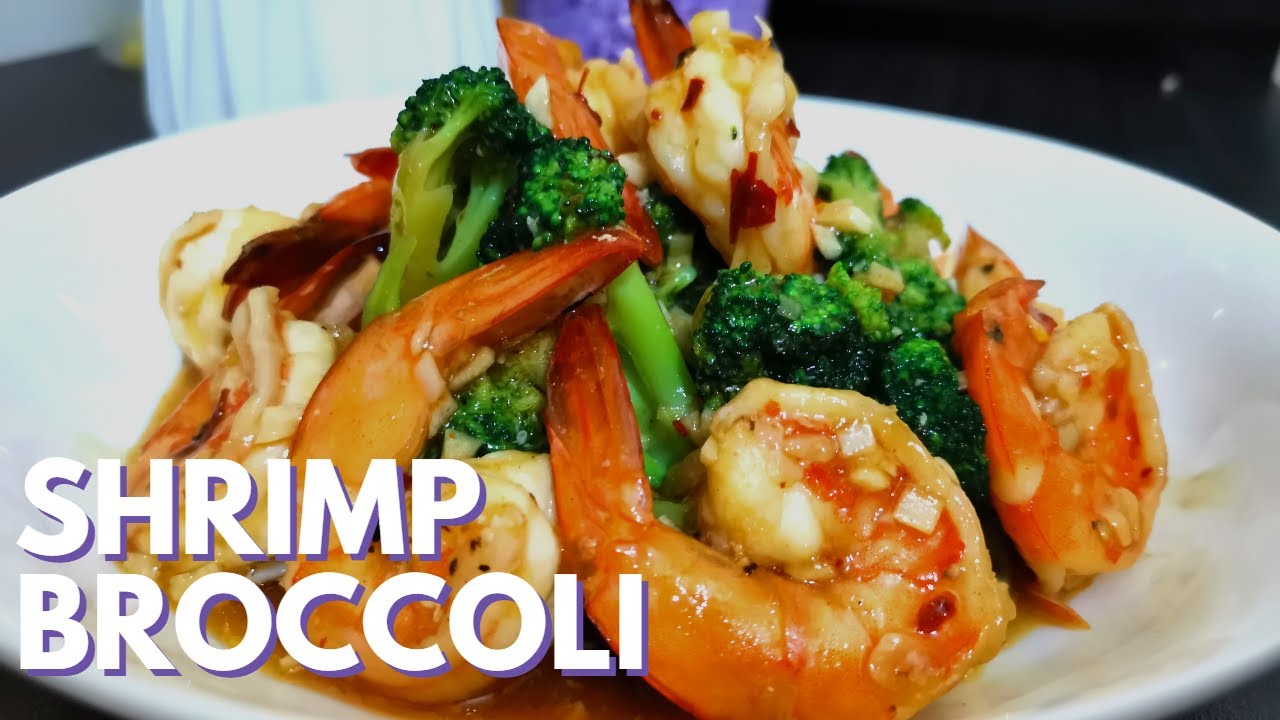 SHRIMP and BROCCOLI in Garlic Oyster Sauce/ Quick and Easy Recipe /15