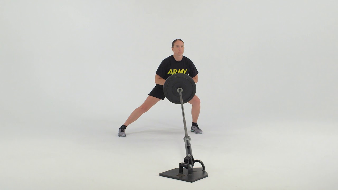 Landmine Drill 1 Exercise 5 - Lateral Lunge - YouTube