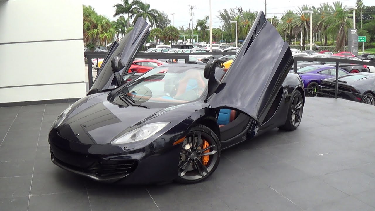 Mclaren Mp4 12c Spider Awesome Interior Engine Sound Revs Drive At Lamborghini Miami