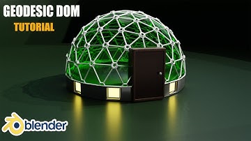 How to Make a Geodesic Dome in Blender - Blender Beginners Tutorial