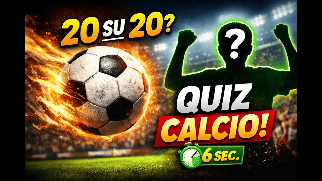 SOLO I VERI TIFOSI FANNO 20/20! ⚽ | QUIZ CALCIO: SFIDA in 6 Secondi (Medio/Difficile)