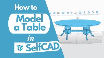 Modeling a Table in SelfCAD