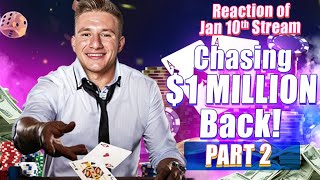 Stevewilldoit Big Battle to Win $1 Million Back! The Journey Continues PART 2 #blackjack #vegas