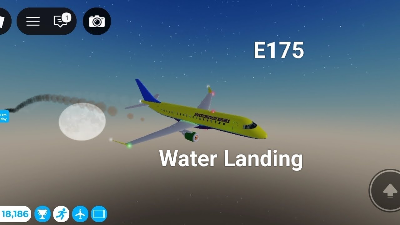 Cabin crew simulator E175 Water Landing Roblox - YouTube