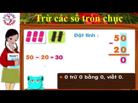 Trừ các số tròn chục