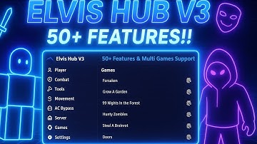 Elvis Hub Universal | Roblox Script Showcase (9 Games Support)