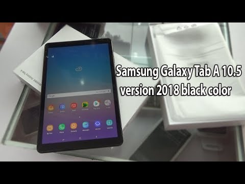 Unboxing Samsung Galaxy Tab A 10.5 version 2018 black color