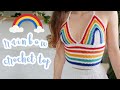 Rainbow Crochet Top // 🌈