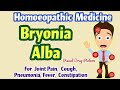 Bryonia Alba 30 | Bryonia 200 Uses Homoeopathic Medicine Explained | Visual Drug Picture