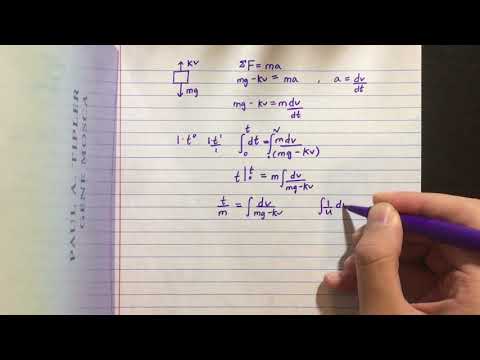 Drag Force Differential Equation