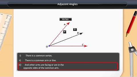 Adjacent Angles | Class 7 | Maths