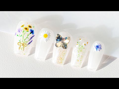 💐봄 맞이 네일💐 ㅣ#springnails #flowernails #nailtutorial #nailart #nails #naildesign