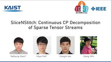 SliceNStitch: Continuous CP Decomposition of Sparse Tensor Streams (ICDE 2021)