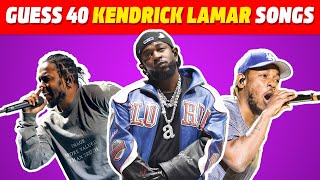 Famous Guess 40 Kendrick Lamar songs in 4 seconds | Guess the song quiz | Kendrick Lamar Songs Quiz 2025 Net Worth