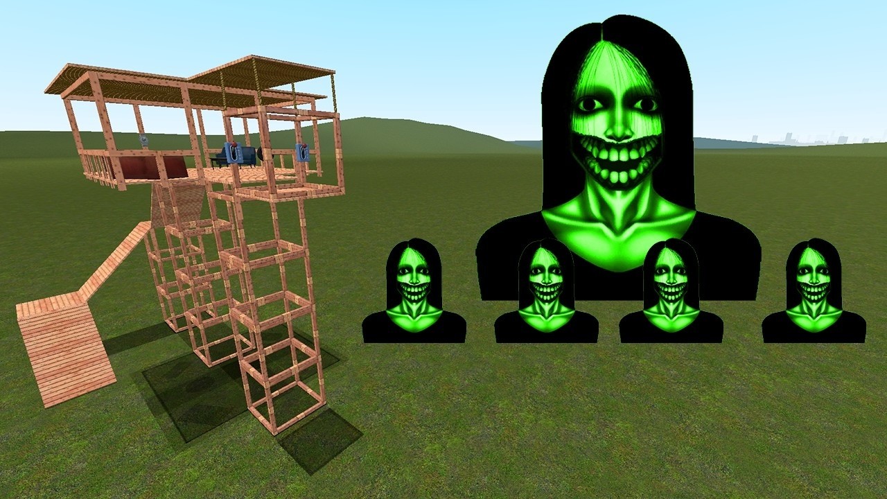 Kuchisake Onna Family Vs Towers In Garry's Mod Part 6 | Juggler Gmod