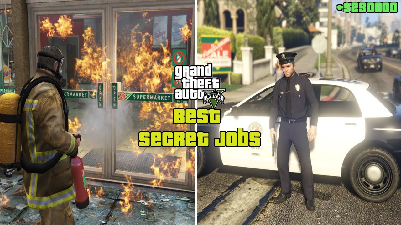 GTA 5 Best Secret Jobs! (TOP 8) YouTube