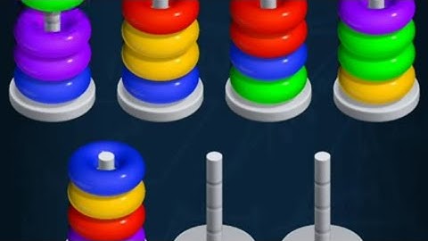 STACOLOR  | scolor hook stack puzzle | 3 D color hoop sort |. paka pata Game Channel. |