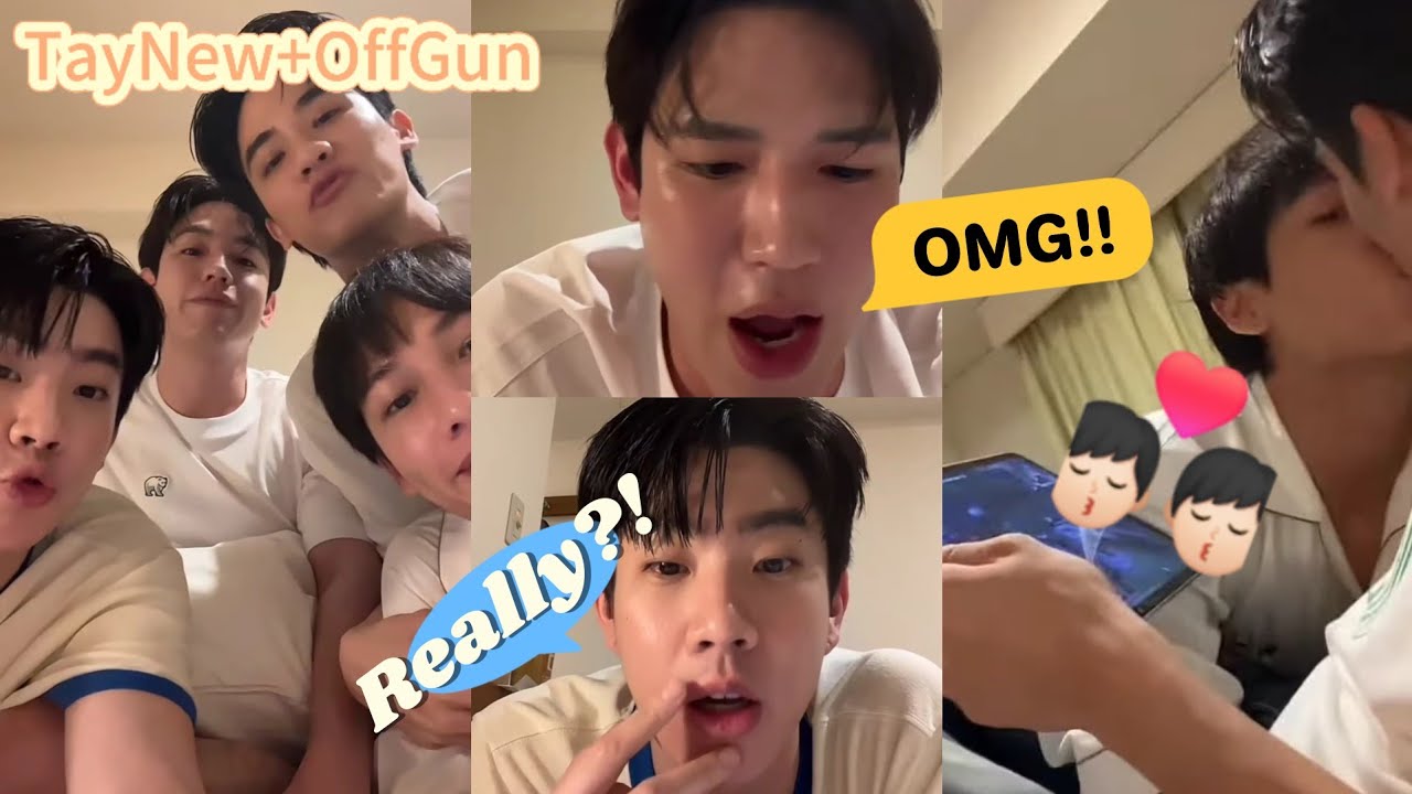 😲 OMG did they kiss?! What happens on TikTok stays on TikTok? I think not! 😅 #taynew #offgun