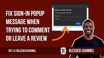 Fix Sign In To Have Access Popup Error On Comment or Review