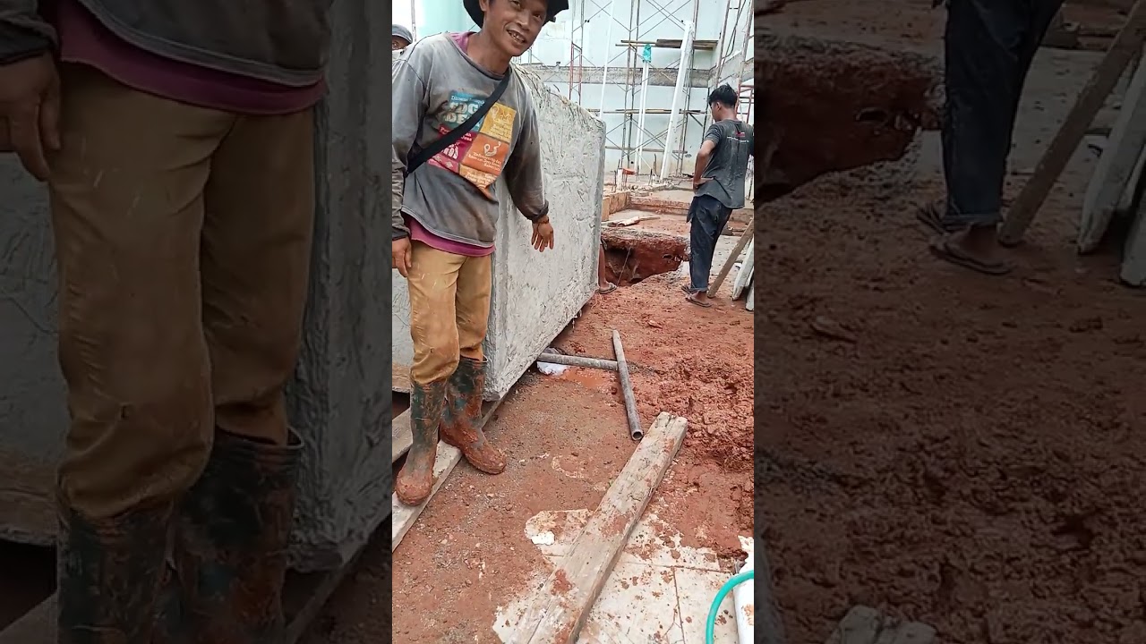 Pemasangan bak untuk air