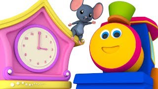 บ๊อบรถไฟ | Hickory Dickory Dock | บทกวีสำหรับเด็ก | เมาส์และนาฬิกาบทกวี | 3D Thai Rhymes For Kids