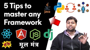 🔥5 tips to master any framework || how to master any framework in Hindi